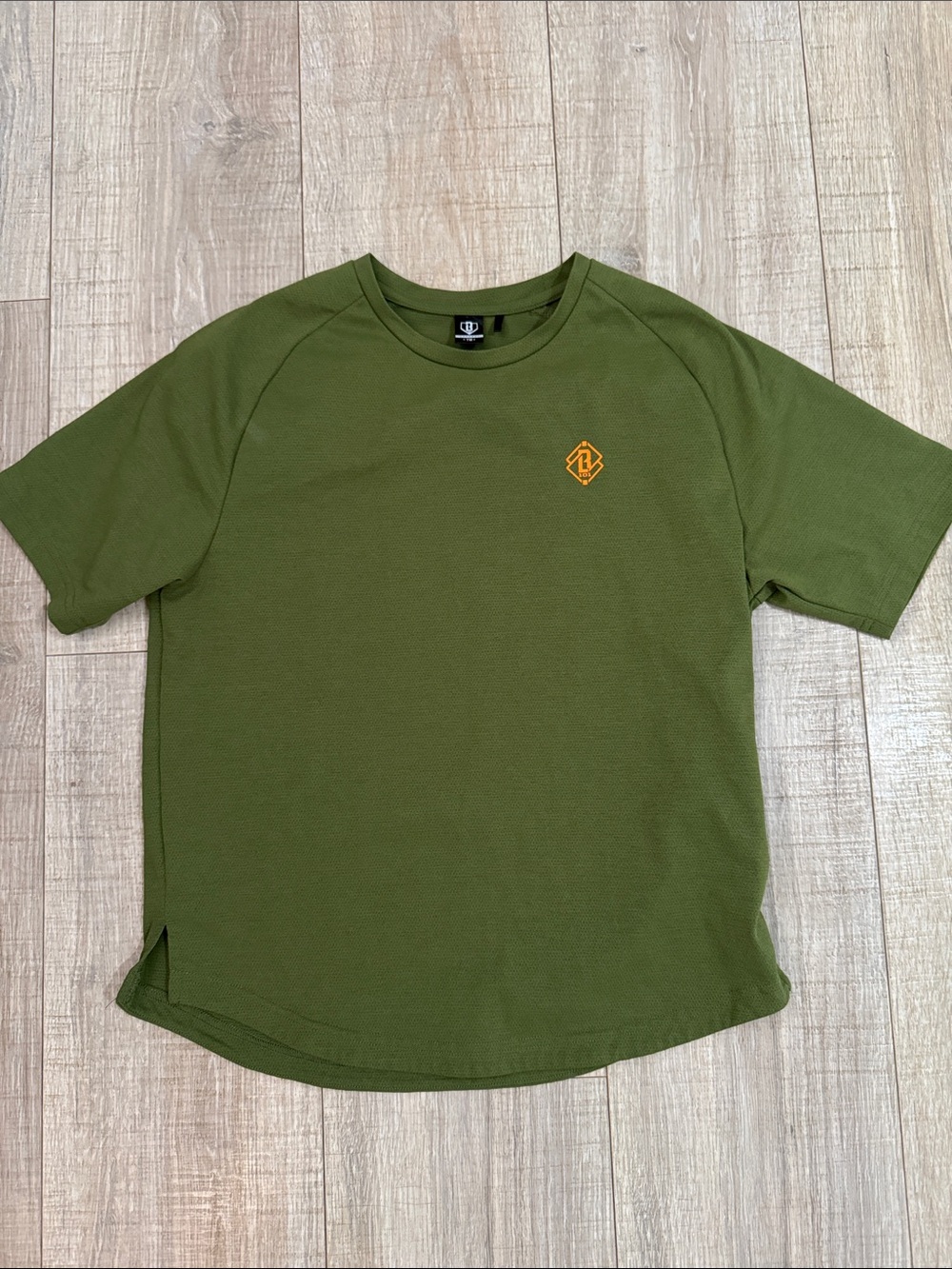 Olive Green off field Short-Sleeve Crew Tee Baseball Lifestyle training - Kids